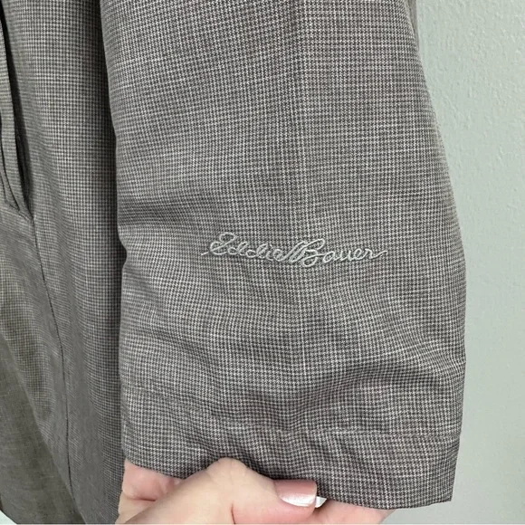 Eddie Bauer Weather Edge Rain Jacket Women's Hooded - Brown - Picture 7 of 11